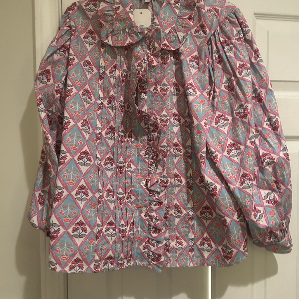Karlie Paris Floral Pleat Vintage Ruffle Collar